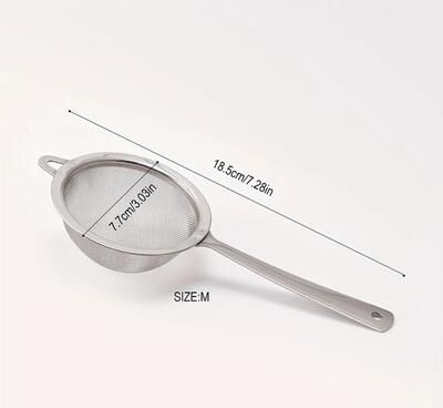 Uplifted Finds Professional Stainless Steel Matcha Sifter And Ultra Fine Mesh Tea Strainer For Ceremonial Prep silver 7.5 Cm