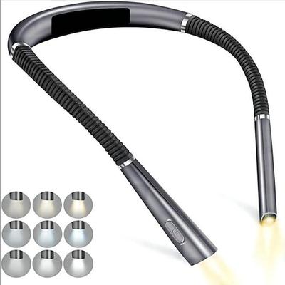 led hals leseleuchten neuheit flexible hals lichter freisprecheinrichtung buch licht hanling leselampe tragbare usb wiederaufladbare buchbeleuchtung