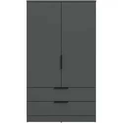 Kleiderschrank Schubladenschrank in Anthrazit und modernem Design