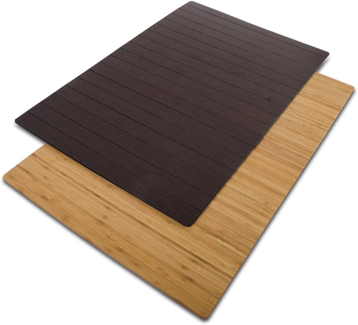 Antislip Bamboe Badmat Donkerbruin - Wasbare Douchemat voor Sauna en Badkamer - 60 x 90 cm