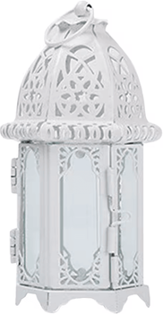 Inspire Essentials Moroccan Glow Hanging Glass Candle Lantern c