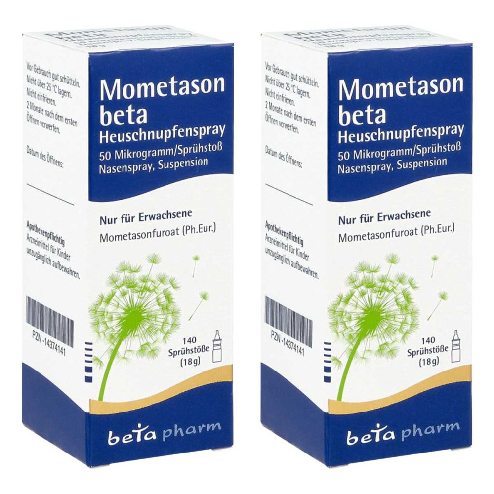 betapharm Arzneimittel GmbH Mometason beta Heuschnupfenspray 50[my]g/sp.140 Sp 08104674