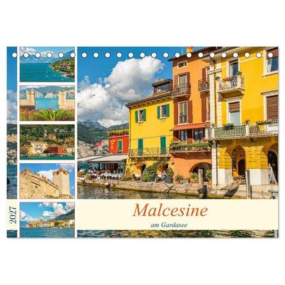 Malcesine am Gardasee (Tischkalender 2027 DIN A5 quer), CALVENDO Monatskalender
