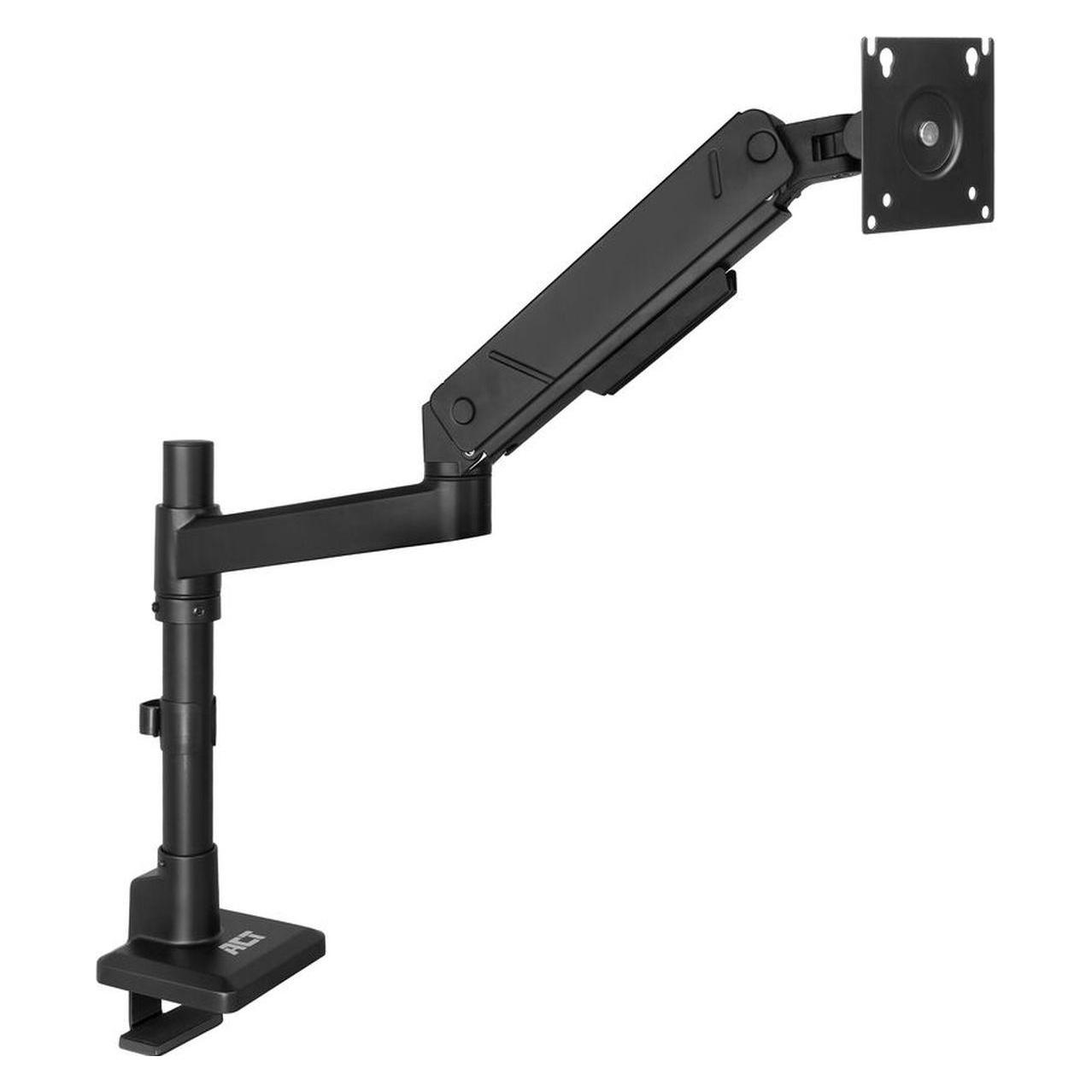 ACT Monitor arm 45" office solid pro, gas spring, pole mounted, 1 monitor (Tisch, 45", 16 kg) (AC8329)