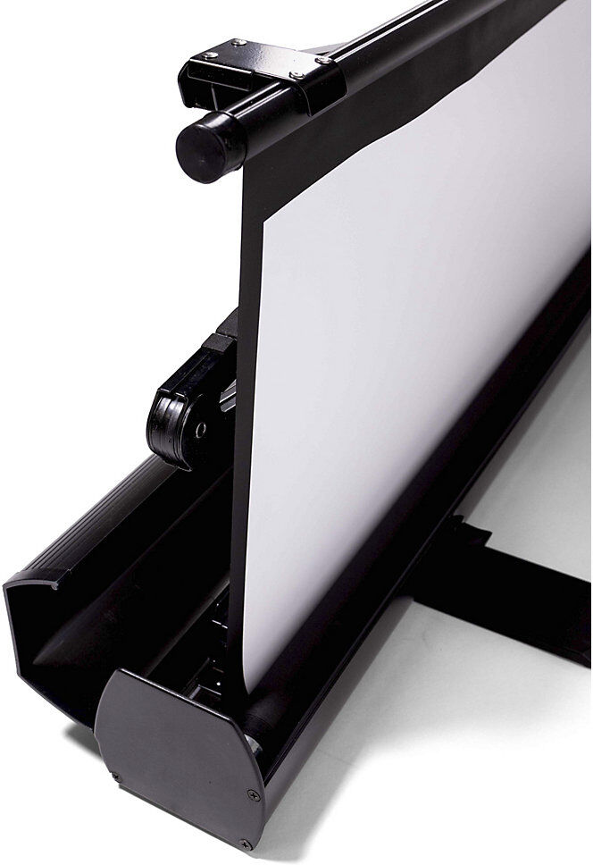 Pull-Up Bodenleinwand, Polyester / PVC-beschichtet, mattweiß, Bildflächen-BxH 2195 x 2000 mm magnetoplan