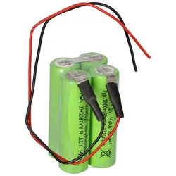 Akkuman Notleuchten-Akku NiMH 4,8V 1800mAh AA L2x2 Kabel 20cm