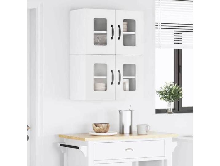 UU*TOP Cabinets de cuisine - Placard mural de cuisine - avec porte 2 pièces - desgin moderne - Blanc 60x31x40 cm - CC700