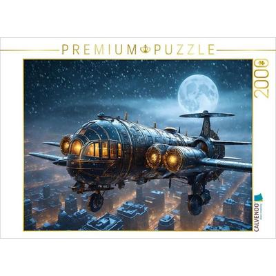 CALVENDO Puzzle Airgleiter im Mondlicht | 2000 Teile Lege-Größe 90x67cm Foto-Puzzle für glückliche Stunden