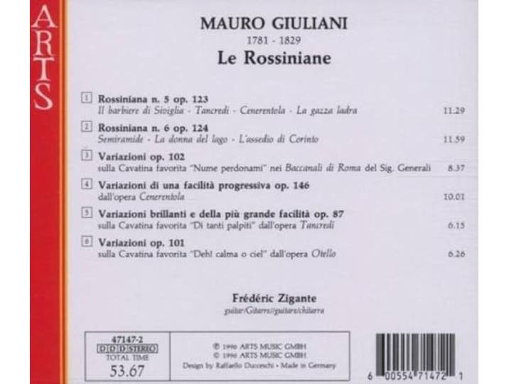 Mauro Giuliani - Giuliani: Le Rossiniane Volume 2, Ross