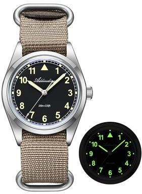 Modern Mode Marketplace Ultimate Mens Waterproof Analog Quartz Watch With Durable Nylon Strap Water Resistance khaki
