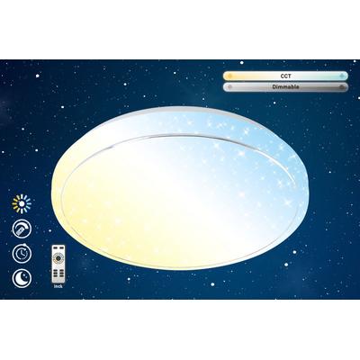 BRILONER LEUCHTEN LED Deckenleuchte "Star", weiß, Leuchten, LED Deckenleuchte