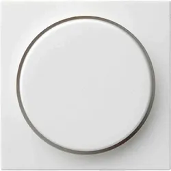 Gira System 55 Drehknopf, Schalter/Dimmer, reinweiß, glänzend, 065003