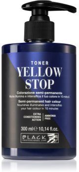 Black Professional Line Yellow Stop toner para neutralizar tons amarelos 300 ml. Yellow Stop