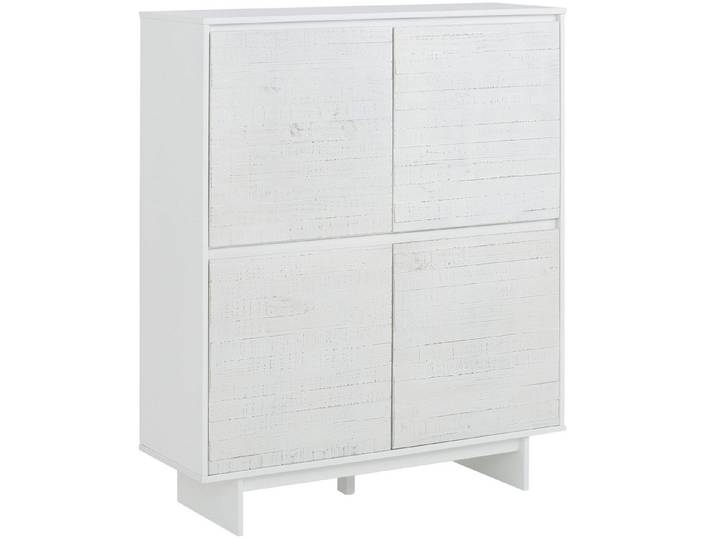 loft24 Stauraumschrank Marcy Highboard aus Kiefer mit Holzstruktur