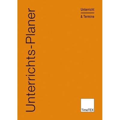 TimeTEX Unterrichts-Planer Universal, A4, Gebundene Ausgabe von , Timetex