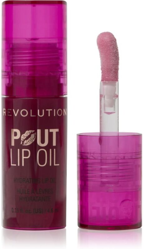 Revolution Pout Lip lip oil with moisturising effect shade Bitten Cherry 4.6 ml