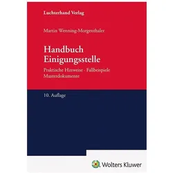 Handbuch Einigungsstelle, Fachbücher von Martin Wenning-Morgenthaler