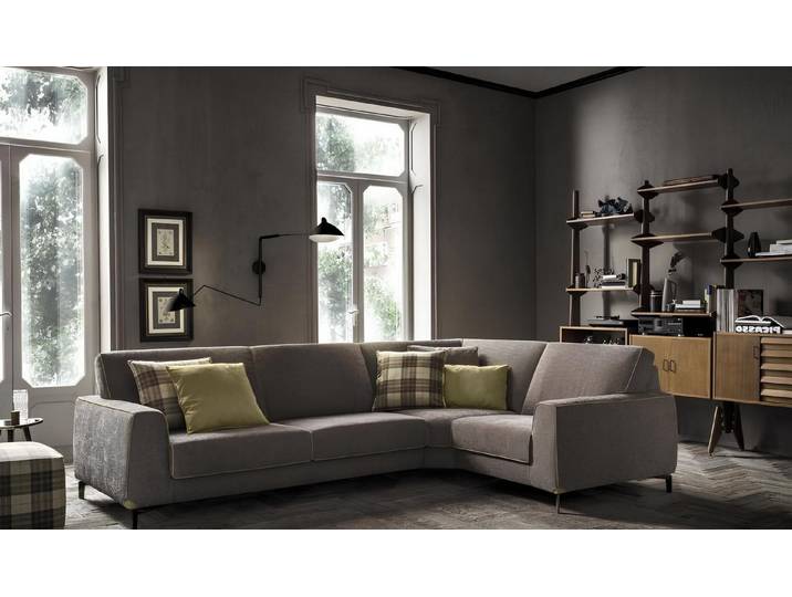 Xlmoebel Ecksofa Italienische Couch Garnitur aus Stoff - Stilvolles Möbelstück, Ecksofa 3 Teile, Made in Europa