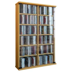 CD-Regal Roma in Buchefarbe, B: 60 cm