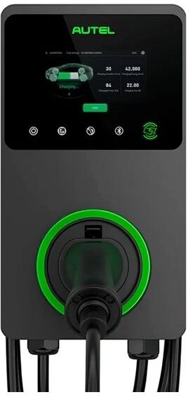 Autel Maxicharger Med Kabel 22kw Lcd, 4g, Mørkegrå