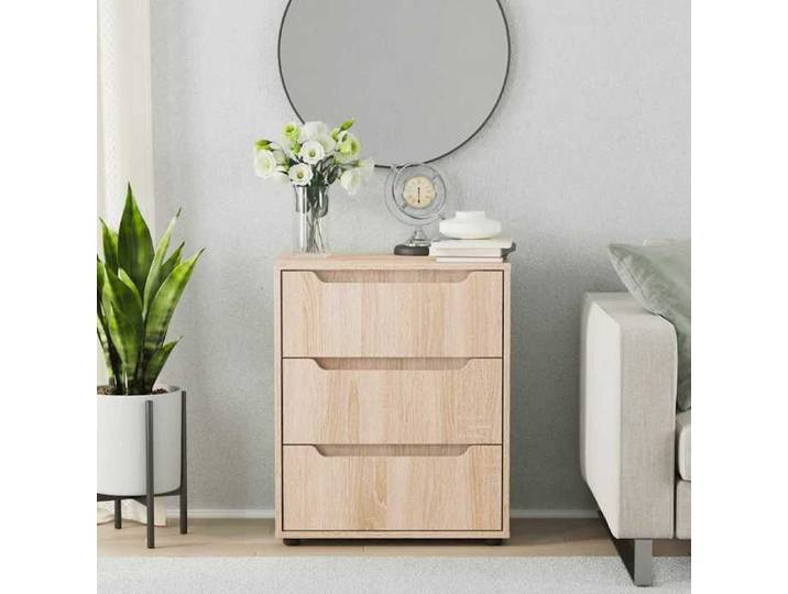 (11174)Commode - contemporain - Buffet rangement - VISNES chêne sonoma 60x40x73 cm bois d'ingénierie poid:24.2 kg