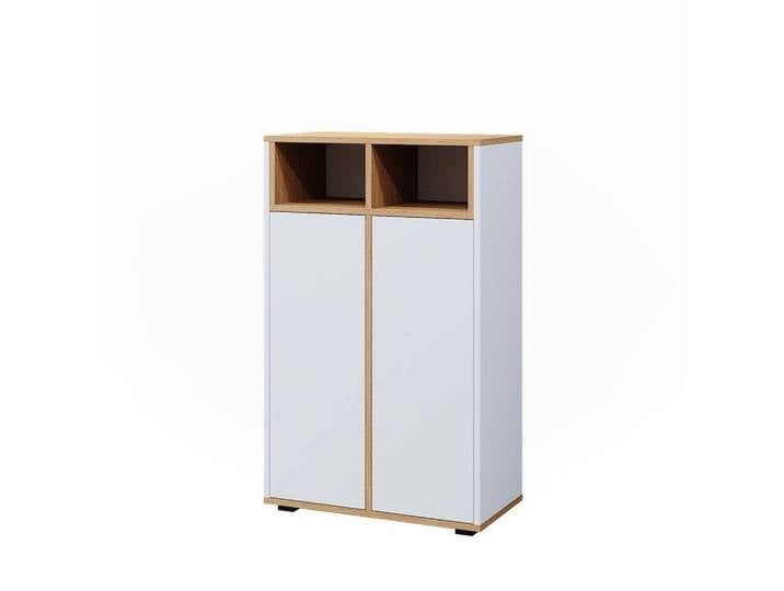 Vicco Midischrank Didi Weiß/Artisan 60 x 97 cm mit 2 Türen, Weiß, Eiche Artisan, Rechteckig, 60x97x30 cm, Badezimmer, Badmöbel, Midischränke