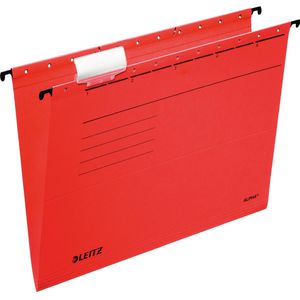 Leitz Hängemappen 1985-00-25, Alpha, A4, rot, Karton, 25 Stück