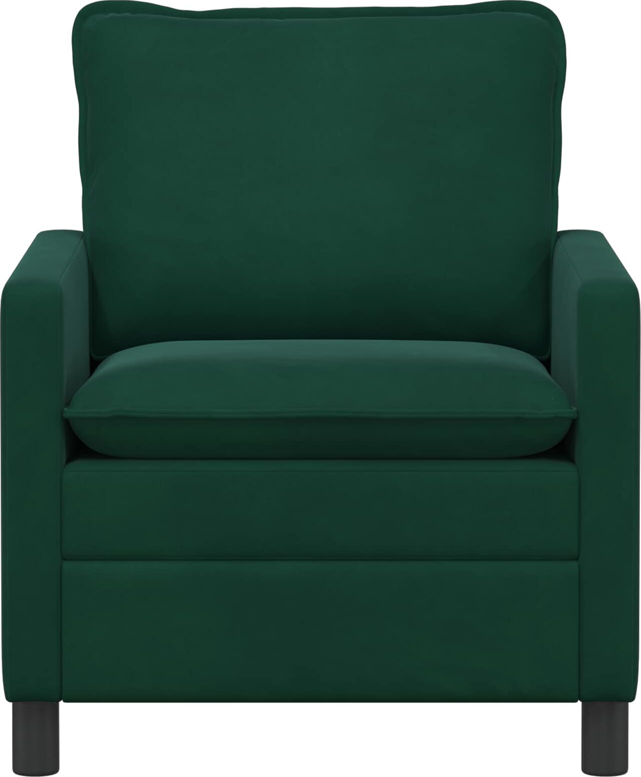 vidaXL Canapé Vert foncé Velours