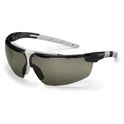 Schutzbrille i-3 grau supravision excellence schwarz/hellgrau - schwarz
