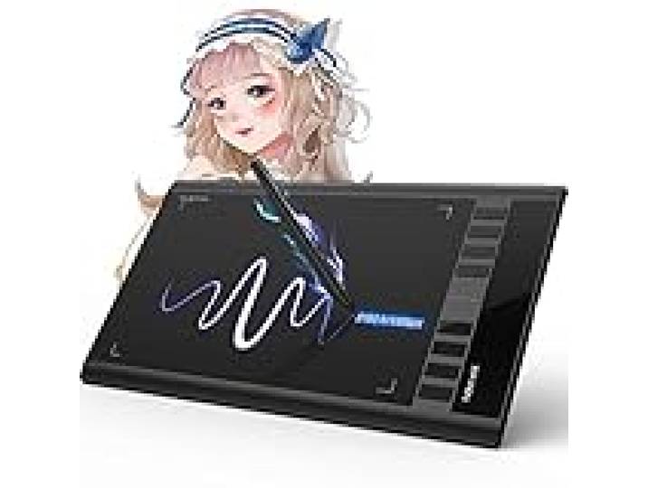 XP-Pen Star03V2 Tablette Graphique 12 Pouces avec Stylet Passif 8192 Niveaux et 8 Raccourcis Pallette Dessin Numérique - Compatible avec Windows Mac Chromebook