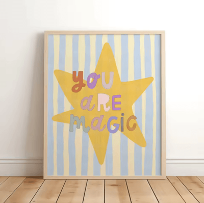 Inspire Picks Magical Unicorn Nursery Wall Art Inspirational Quote Canvas Prints For Kids Room 13 20x30cm No Frame