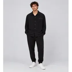 ALL SAINTS für Herren. M036SF Langarmhemd Soul schwarz (XL), Klassisch, Stoff