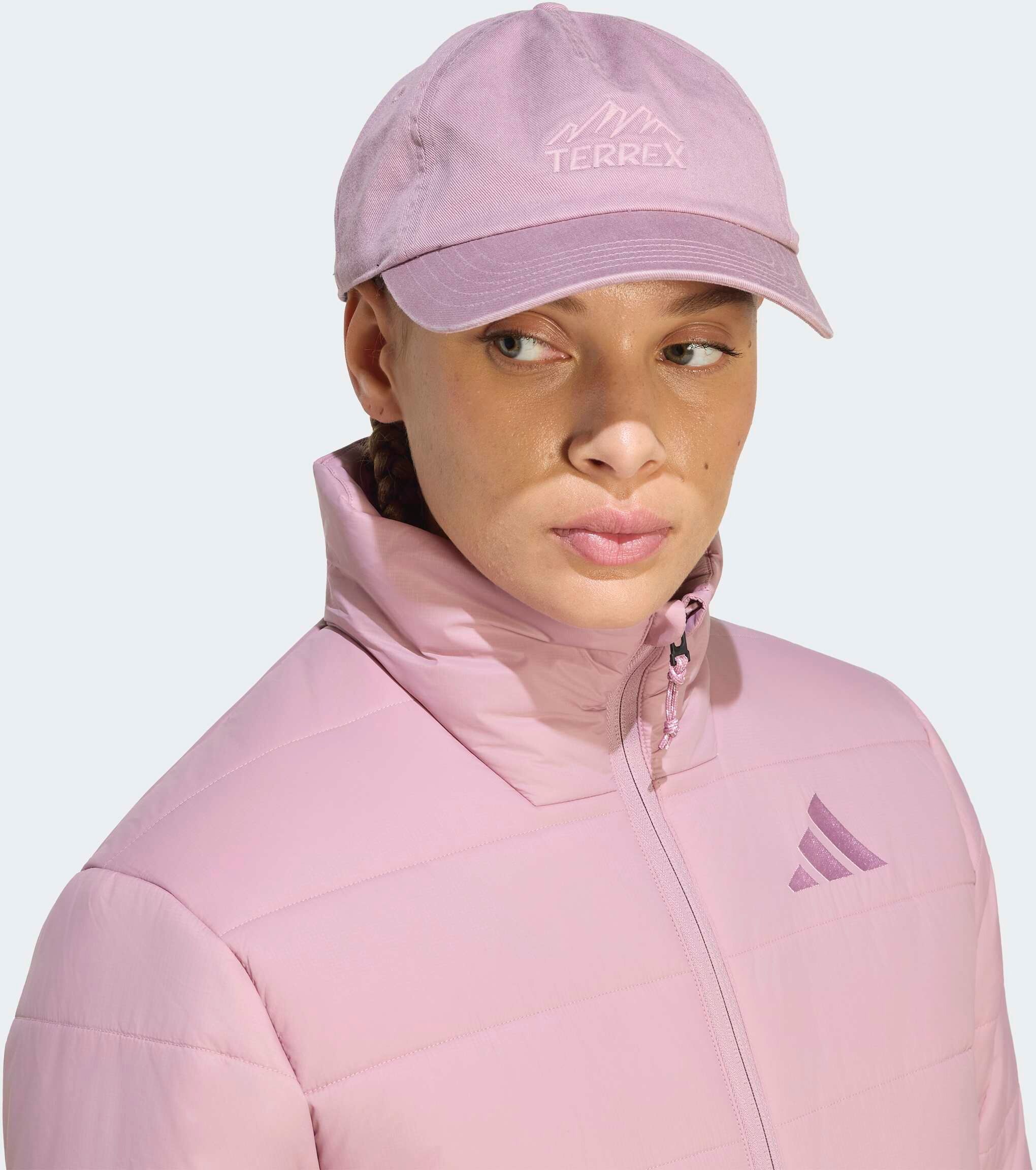 Steppjacke ADIDAS TERREX "MULTI ESSENTIALS", Damen, Gr. M, rosa (magic mauve), Obermaterial: 100% Polyamid, Jacken Steppjacke magic mauve M