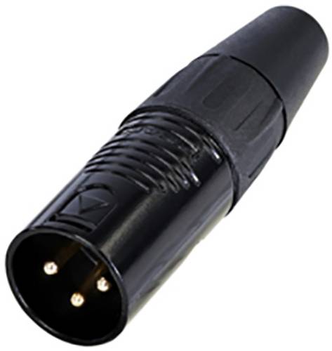 Rean AV RC3M-B XLR-Steckverbinder Stecker, gerade Polzahl: 3