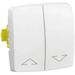 Legrand 086113L OTEO Jalousieschalter, Einsatz mit Wippe für Einbau in AP-Gehäuse, Farbe: Weiß