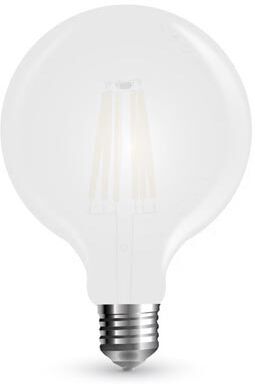 V-Tac Vt-2067 Lampadina Bulbo G125 Filamento Vetro Smerigliato 7w E27 - Sku 7190 - Bianco Freddo 6400k