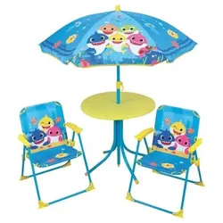 Funkhouse, Kinderstuhl + Kindertisch, Tisch und Stuhl Set für Kinder Baby Shark (Kindersitzgruppe)