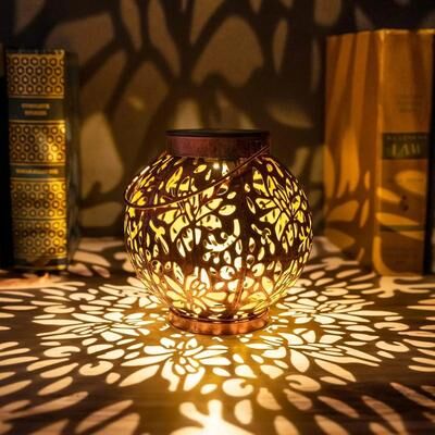 Uplift Essentials Solar Hollow Projection Garden Lantern Solar Hollow Projection Garden Lantern