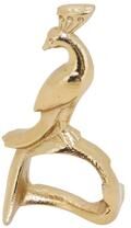 Saro Lifestyle Peacock Napkin Ring (Set of 4)