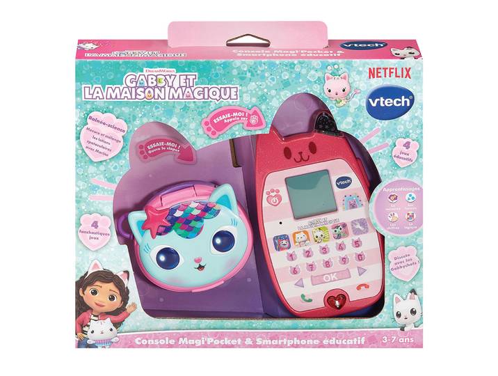 Bundle console Magi'pocket + smartphone éducatif Gabby et la maison magique VTECH