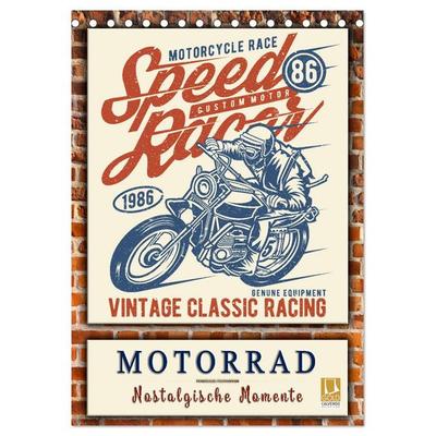 Motorrad - nostalgische Momente (Tischkalender 2026 DIN A5 hoch), CALVENDO Monatskalender