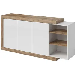 SIDEBOARD Azior Weiß und Holz