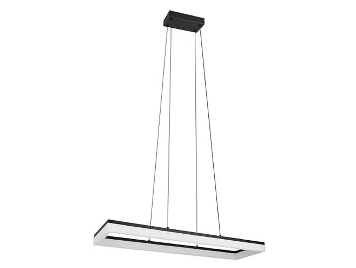 Reality Leuchten LED Pendelleuchte Camino R35771132, Metall Schwarz matt, Kunststoff, inkl. 27 Watt