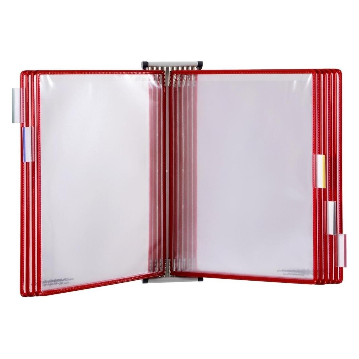 Tarifold Wand-Sichttafelsystem 413103 DIN A3 rot mit 10 St. Sichttafeln (413103)