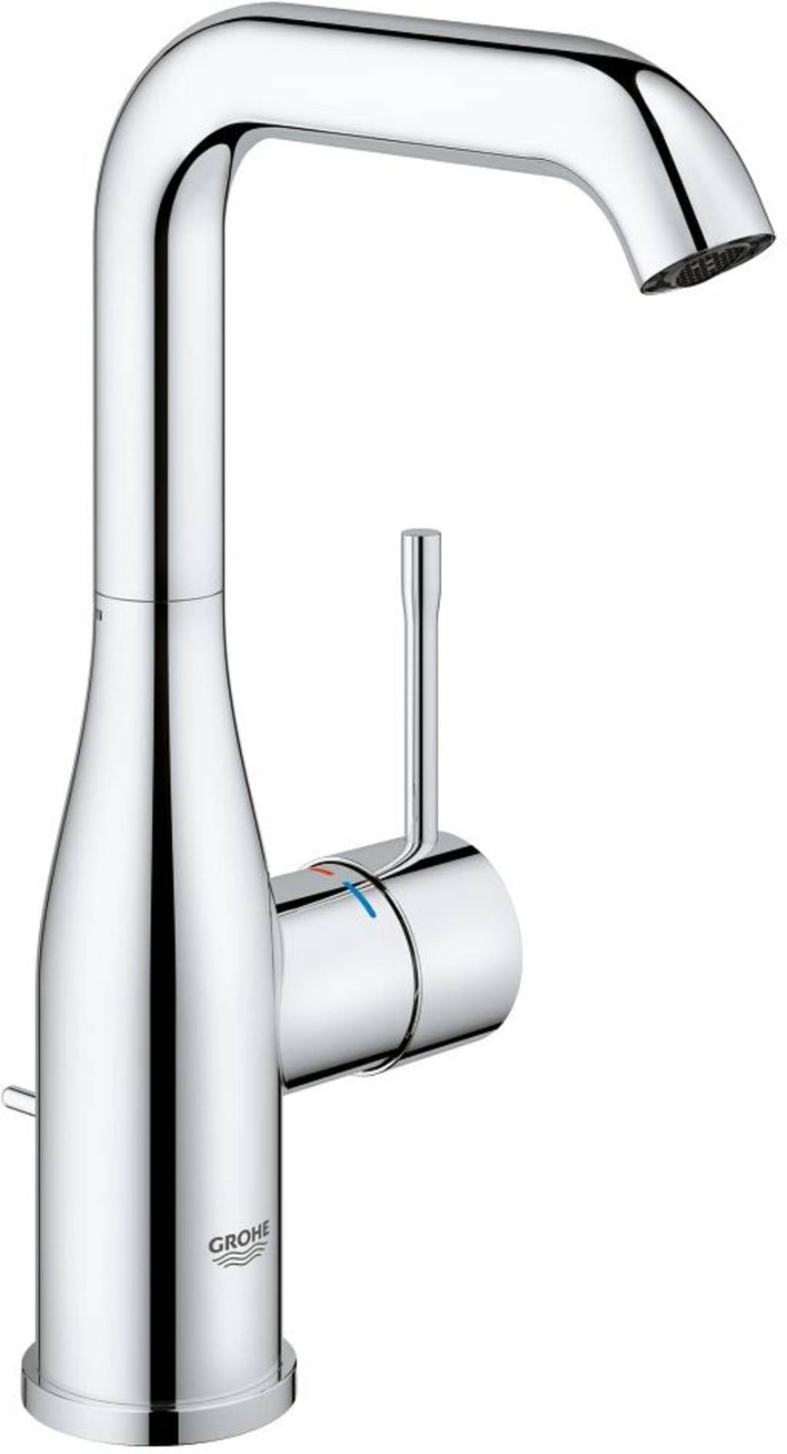 Grohe Essence wastafelmengkraan met hendelbediening en draaibare uitloop, chroom