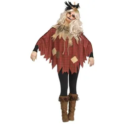 Fun World Halloween Vogelscheuche Poncho (L, M)
