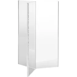 Speisekartenhalter, Acryl, sternförmig 1/2 A6, Acryl (PMMA), transparent