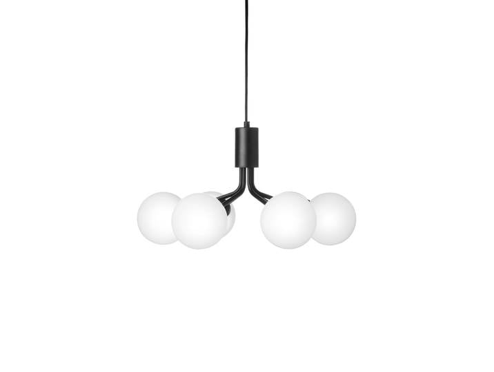 NUURA - Lustre Apiales - Noir - Verre soufflé bouche - Designer Sofie Refer
