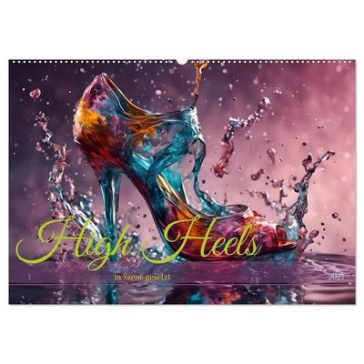High Heels in Szene gesetzt (Wandkalender 2027 DIN A2 quer), CALVENDO Monatskalender