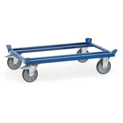 Paletten-Fahrgestell 1200x800 750kg TPE-Bereifung 200 x 40 Ladehöhe 282mm
